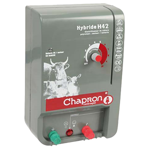 Chapron HYBRIDE H42 kombinovaný zdroj napětí pro elektrický ohradník s regulací, 4,25J